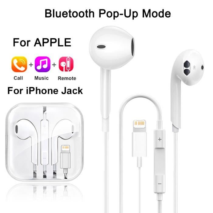 Pour iphone-Écouteurs filaires Bluetooth d'origine, écouteurs pour Apple  iPhone 14 13 11 12 Pro Max Samsung S - Achat / Vente oreillette bluetooth  Pour iphone-Écouteurs filaires - Cdiscount