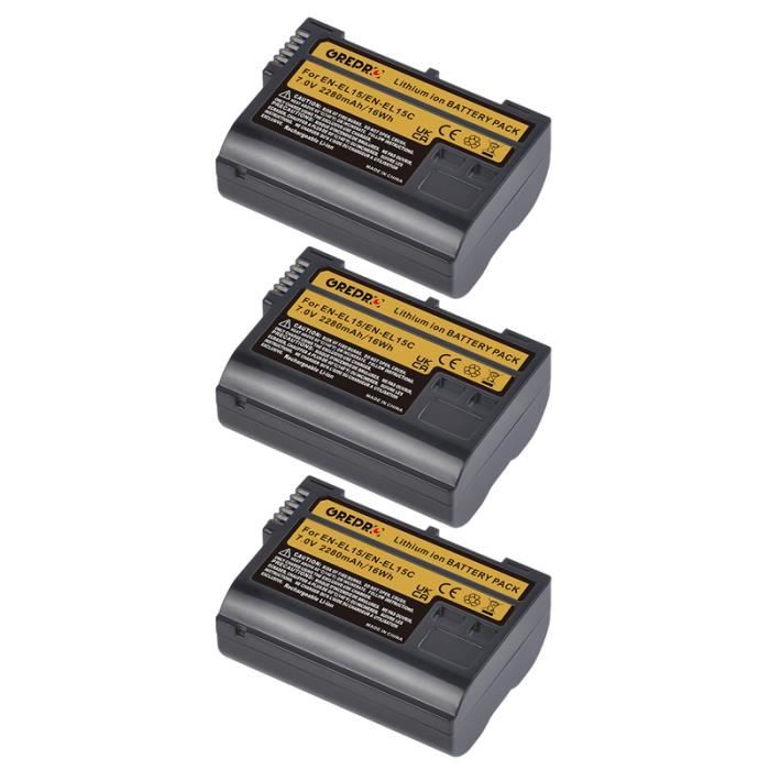Original OTB Akku Battery EN-EL15B / EN-EL15C Für Nikon D7100 D7200 D7500 Z5 Z6