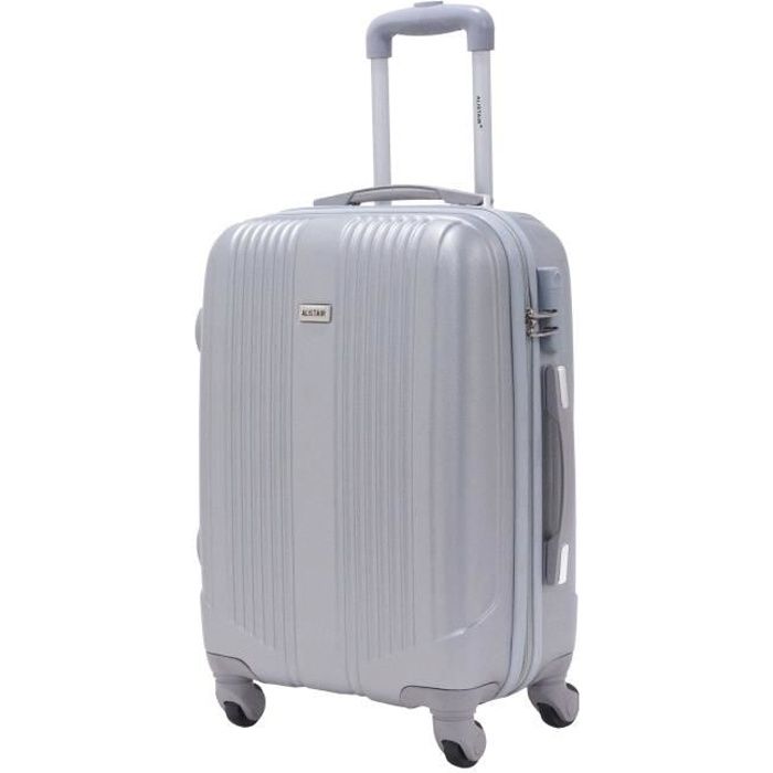 valise cabine 55cm - alistair airo - abs ultra légère et résistante - marque française - rouge - garantie 2 ans - sav en france