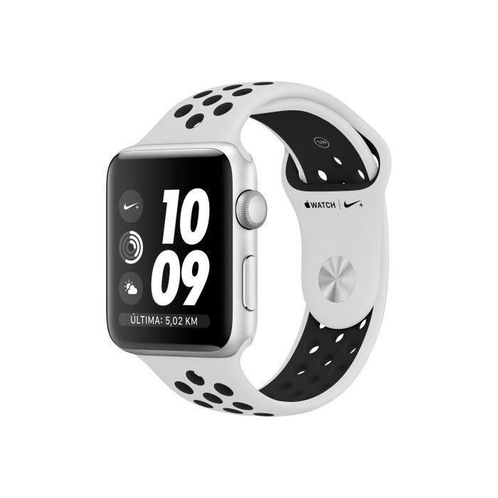 Apple Watch Nike Series 3 GPS 42 mm aluminium argent montre