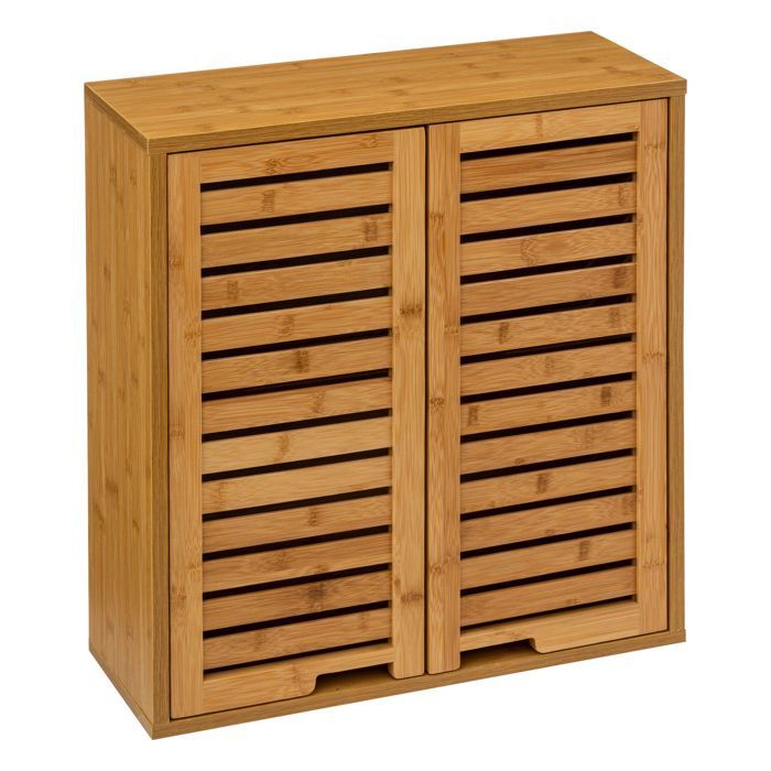 Armoire De Toilette En Bambou Sicela 58 X H 51 Cm Marron