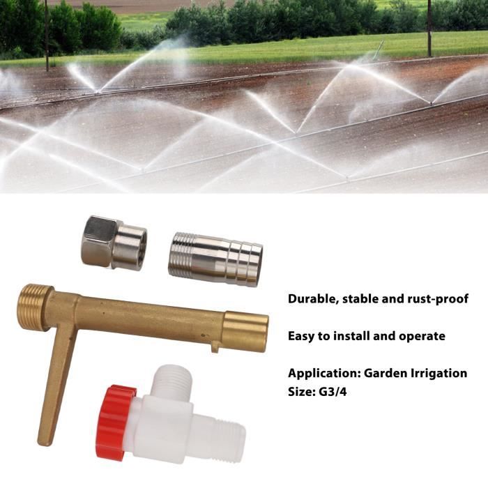 Vanue D'arrosage Rapide Laiton G3/4 - Pour Système Irrigation, Arrosage Jardin Facile