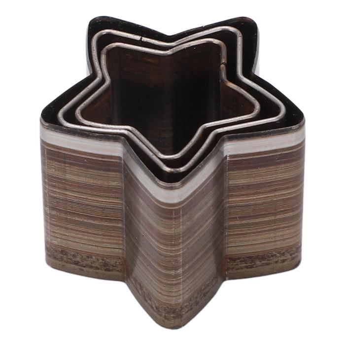 Zerodis Lot De 4 Matrices De Découpe Pentagramme En Alliage D