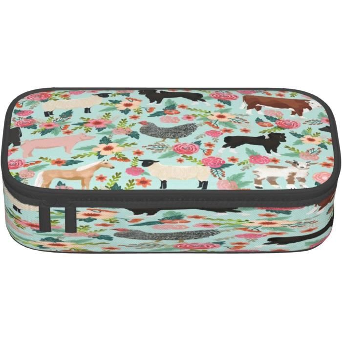 Housse Ordinateur Portable 13 Pouces Motif Animaux Ferme - Protection Légère Avec Fermeture éclair - 12