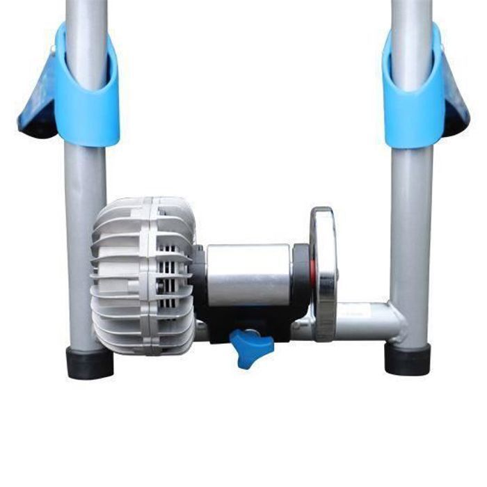 Home trainer - Optimiz - Fluide pliable - Blanc/Bleu - Poids jusquà 100 kg - Mixte
