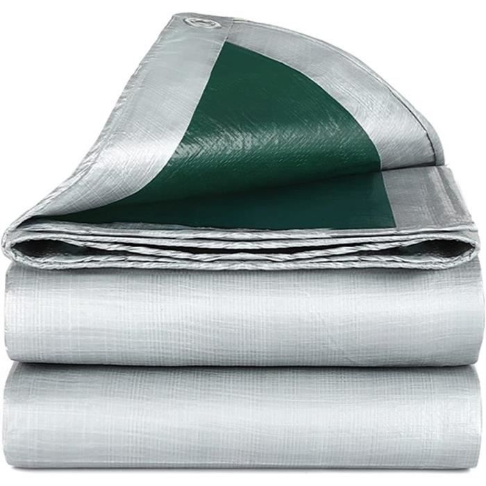 Bâche De Protection Exterieur 2X6m,YSTP Bache Impermeable avec Oeillet, Bâche D'auvent
