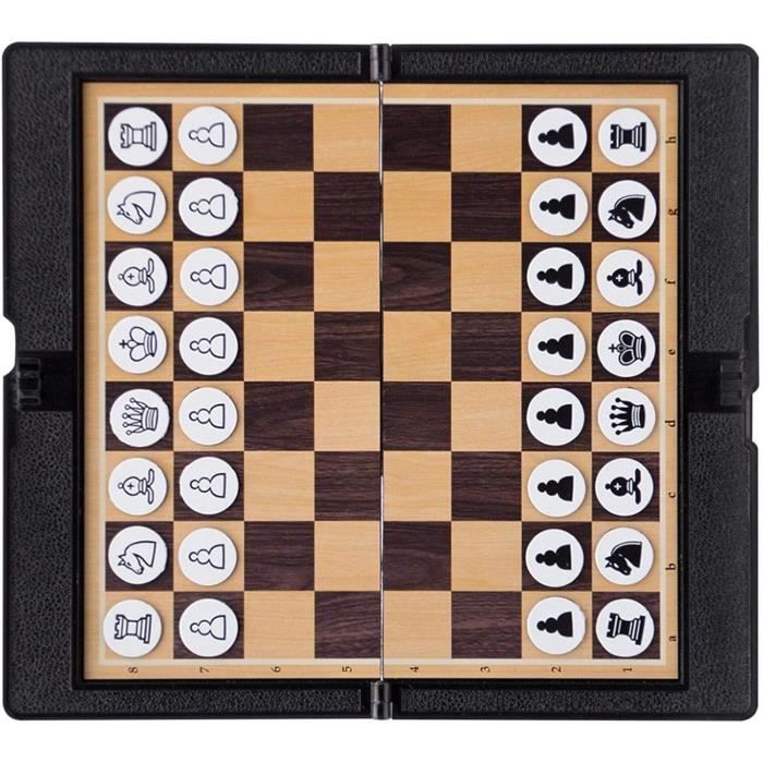 Jeu D'Échecs Magnétique Portable Avec 25 Pièces - Échiquier Magnétique Stratégique Pour Enfants Et Adultes, Idéal Voyages Et Famille