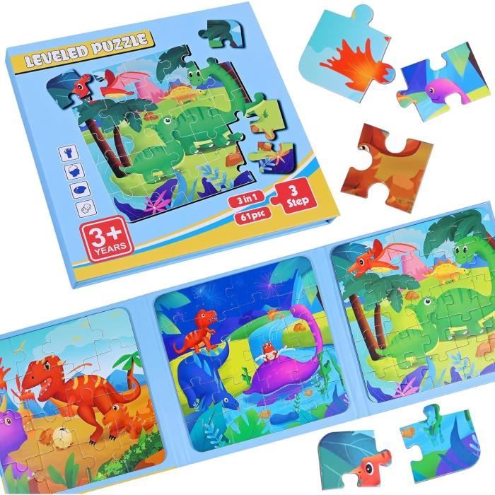 Puzzle Magnétique Montessori™ - Jeu Éducatif en Bois