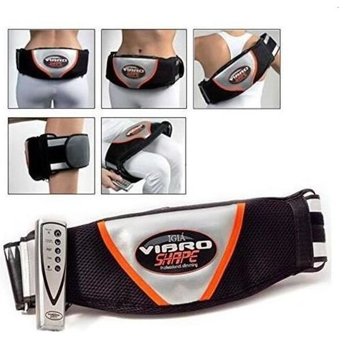 Ceinture de Massage Vibrante VIBRO Noir Pour Abdominaux et Plus Soulage la Fatigue Musculaire Cdiscount Sport