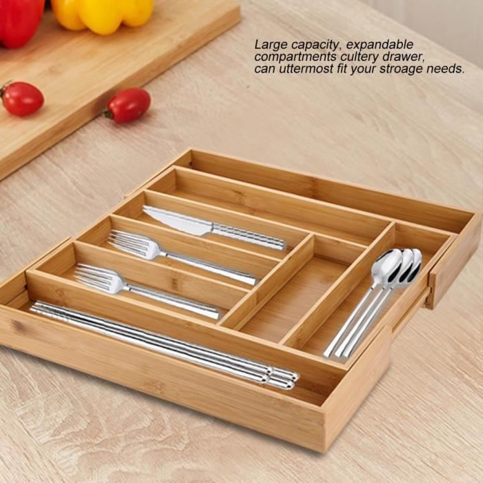 Boite De Rangement En Bambou Pour Couteaux Et Fourchettes 54 2