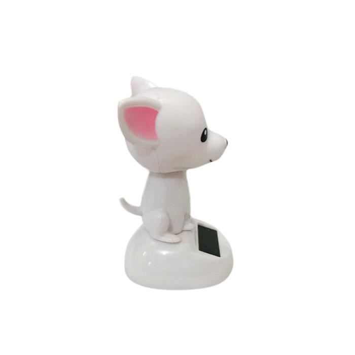 Li-ly Premium qualité Solaire alimenté Danse Animal oscillant Animation Bobble Danseur Jouet Voiture décor Chien b 