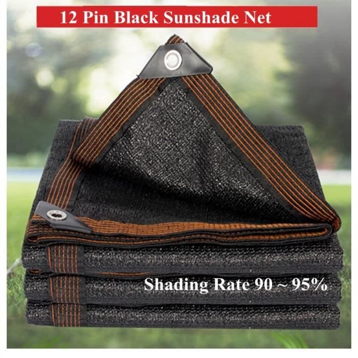 Tarp D'extérieur Sepmtec 3x3 M Noir - Polyester, Avec Piquets Et Cordes (neuf)