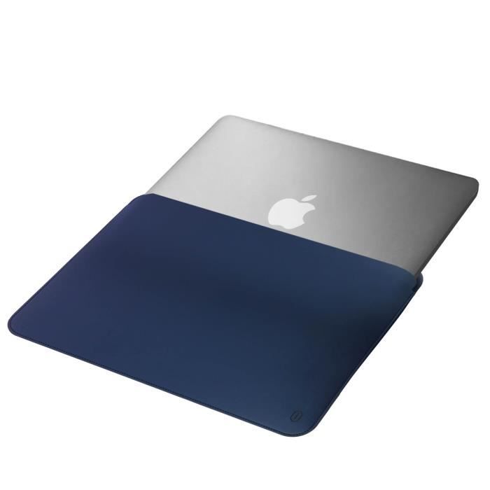 Housse MacBook Air 13.3 Air 13.3 2018 Deperlant Skin Pro by Wiwu bleu nuit Bleu Cdiscount Bagagerie Maroquinerie