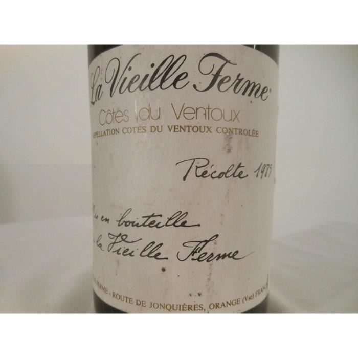 La Vieille Ferme Cotes Du Ventoux Aoc Ventoux La Vieille Ferme Rouge 1985 Cotes Du Rhone France