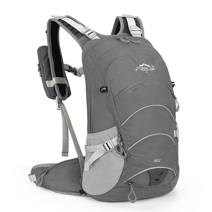 Sac à dos de vélo étanche 20L pour vélo vtt, sacs d'hydratation de vélo  cyclisme équitat Modèle: gray no water bag HJZXCBA07258
