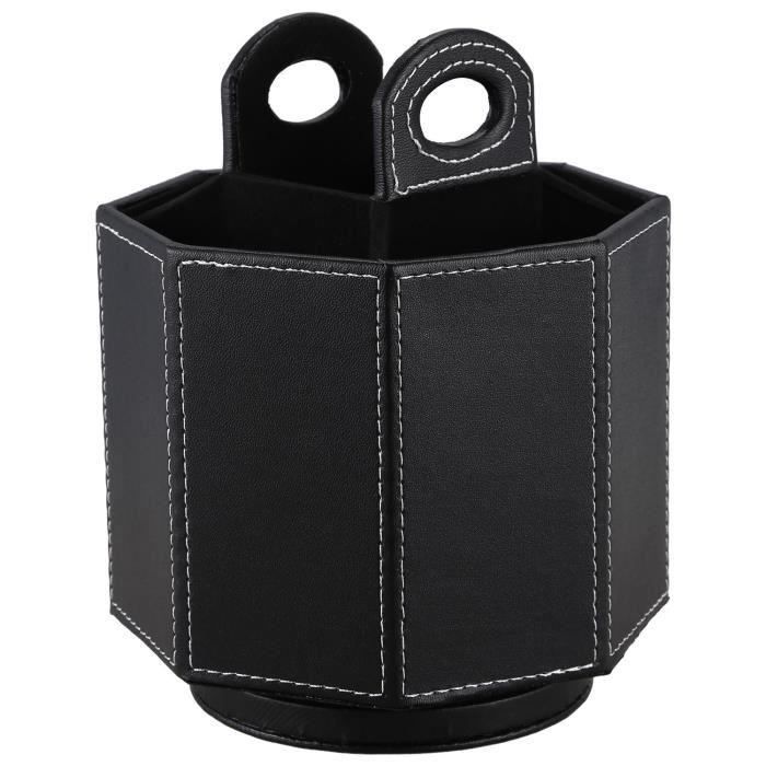 Boite De Rangement En Cuir Pu Rotatif Pour Le Telecommande Tv La Telephone Et Les Lunettes Noir Achat Vente Pot A Crayon Boite De Rangement En Cuir Pu Cdiscount