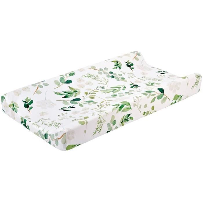 Housses Matelas A Langer Protege Matelas Bebe Coton Melange Cdeau Bebe Fille Garcon 32 X 16 X4 In Feuille Verte Cdiscount Puericulture Eveil Bebe