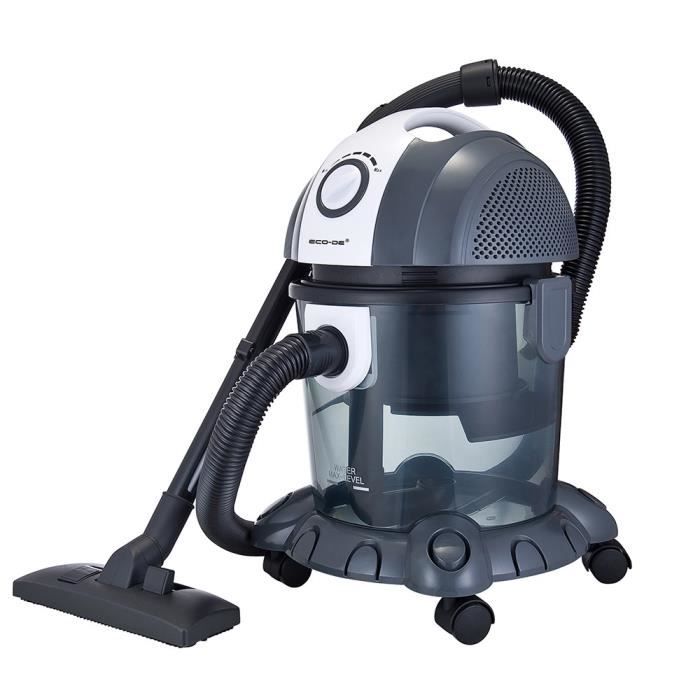 Aspirateur pour solides, liquides et soufflerie Wet & Dry 1400W - ECODE - Filtre HEPA lavable et filtre à eau