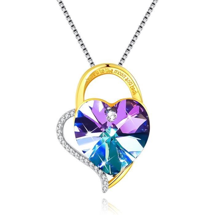 mode les femmes des bijoux mariage collier l'amour coeur chaîne d'argent pierre mode les femmes des bijoux mariage collier l'amour coeur chaîne d'argent pierre