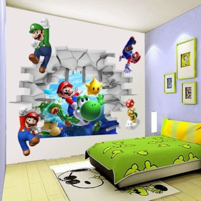 Stickers Mario Bros Achat Vente Pas Cher