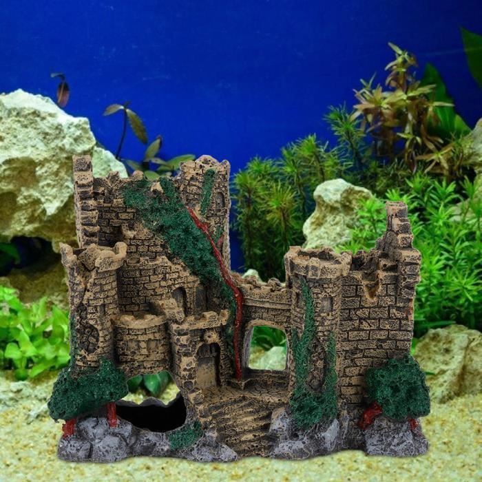 Decoration Aquarium Chateau Cdiscount