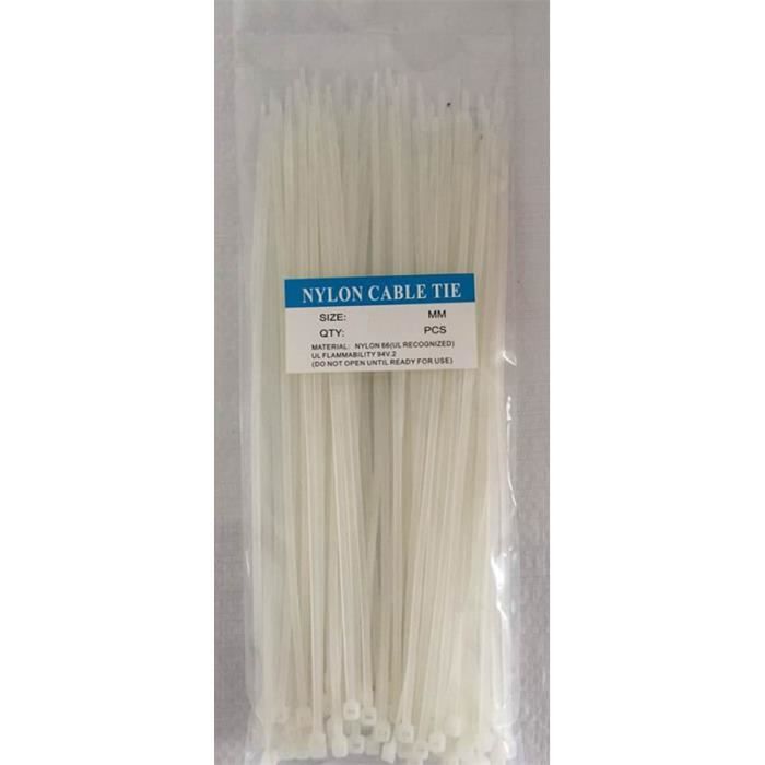 100 Attaches De Câble Blanches 3M – Solides Et Résistantes, Lot De 100