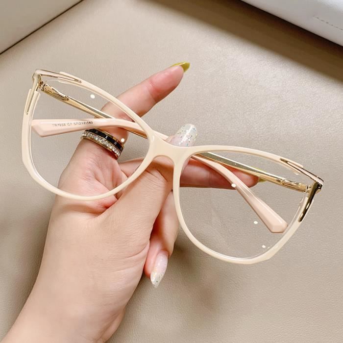 C7 blanc lait Dioptrie 4 50 Lunettes de vue il de chat TR90 pour femmes Monture sexy Retro Grandes Achat Vente lunettes de vue C7 blanc lait Dioptrie 4 50 Blanc Cdiscoun