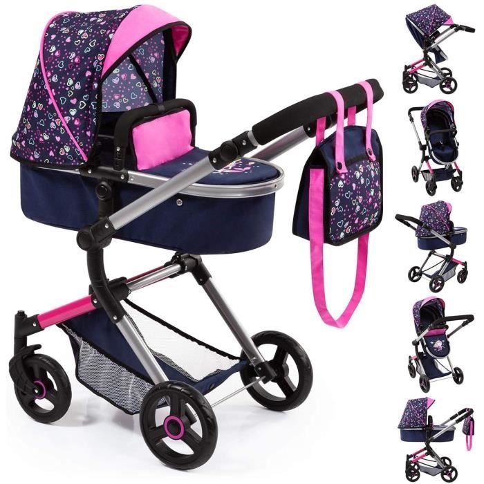 NilaFee - Buggy - Poussette pliante - Poussette - Compacte - Pliable -  Blauw - Marron