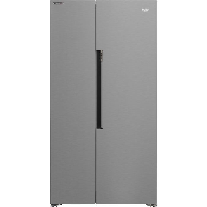 Réfrigérateur américain - BEKO - GN163141XBN - 2 portes - pose libre - classe E - 179 cm - inox