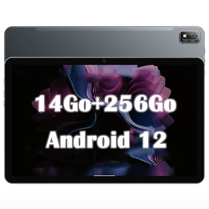 Blackview Tab 16 Tablette Tactile 11 pouces FHD+ 14Go+256Go-SD 1To 13MP+8MP 7680mAh Android 12 Dual SIMCertifié TÜVFace ID – Gris