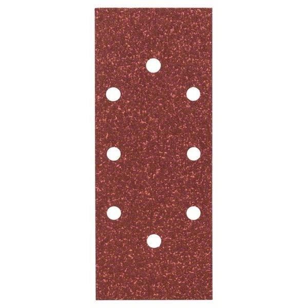 21 Feuilles Abrasives 100x150 Mm Grain 80 - Pour Ponceuse Multifonction Delta, Avec 7 Trous