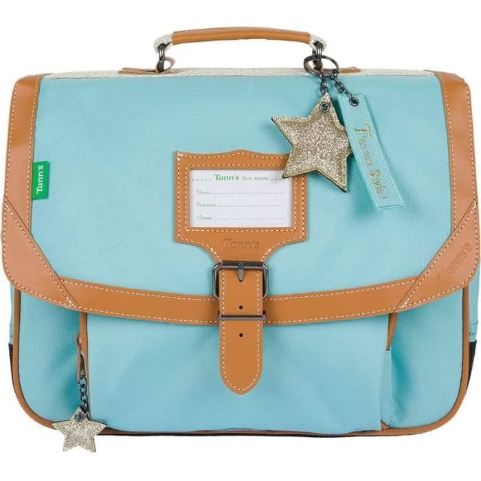 Tann's - Cartable 38cm, Poche Gourde, Leila Marine Couleurs génériques Bleu Taille TU Couleurs Système Polaris Leïla