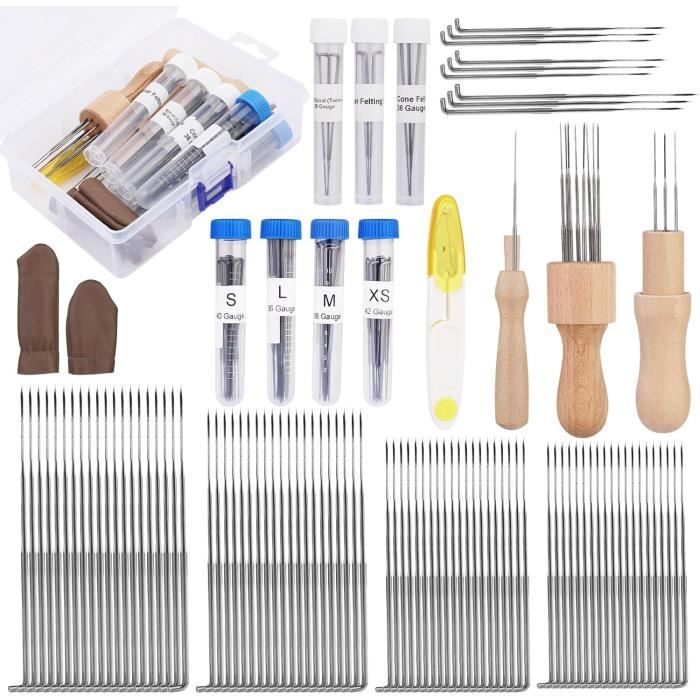MSA Trousse D'Outils Pour Feutrage De Laine Lot De 18 Aiguilles De