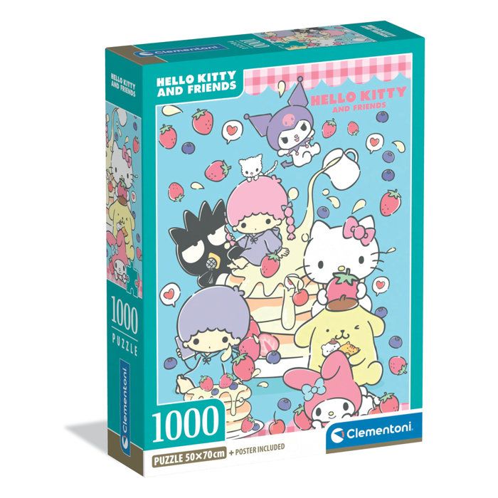 CLEMENTONI - Compact 1000 pièces - Hello Kitty
