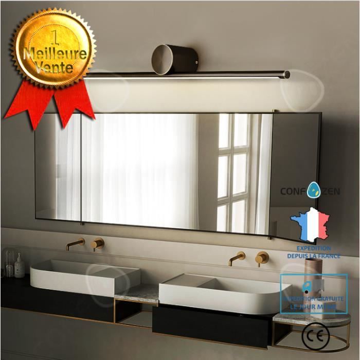 confo® lampe miroir moderne minimaliste led cuivre salle de bain salle de bain toilette miroir armoire