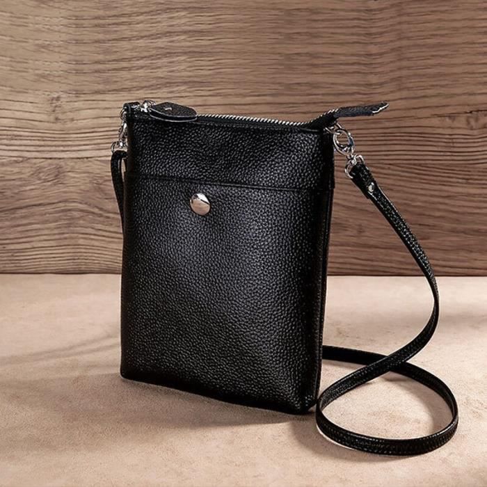 SID & VAIN Sac Messager Cuir véritable Yale Sacoche Homme bandoulière Petit pour Hommes et Femmes Sac à Épaule Marron