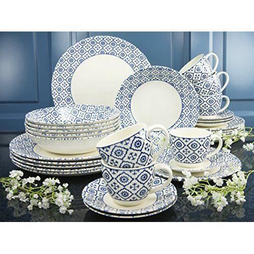 Creatable 19517serie Oriental Blue Service De Table 30pieces