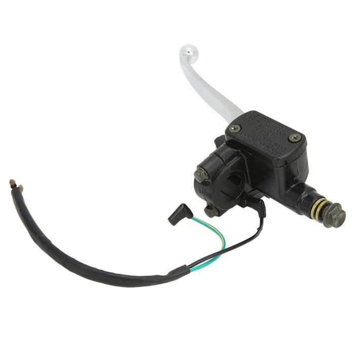 Levier Maître Cylindre Frein Embrayage Universel Moto 125mm - Alliage Aluminium Noir