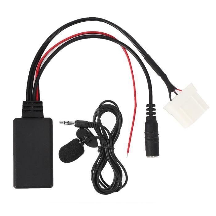EBTOOLS câble adaptateur Bluetooth pour autoradio Adaptateur de câble  AUX-in voiture Bluetooth 5.0 Microphone adapté pour Mazda 2 - Cdiscount  Informatique