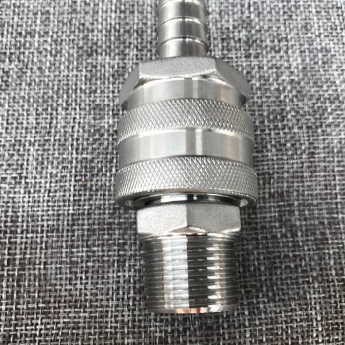 Raccord à Déconnexion Rapide 1/2" NPT Femelle - Acier Inoxydable 304 - Pour Brassage Amateur, Bière, Liquides - 7