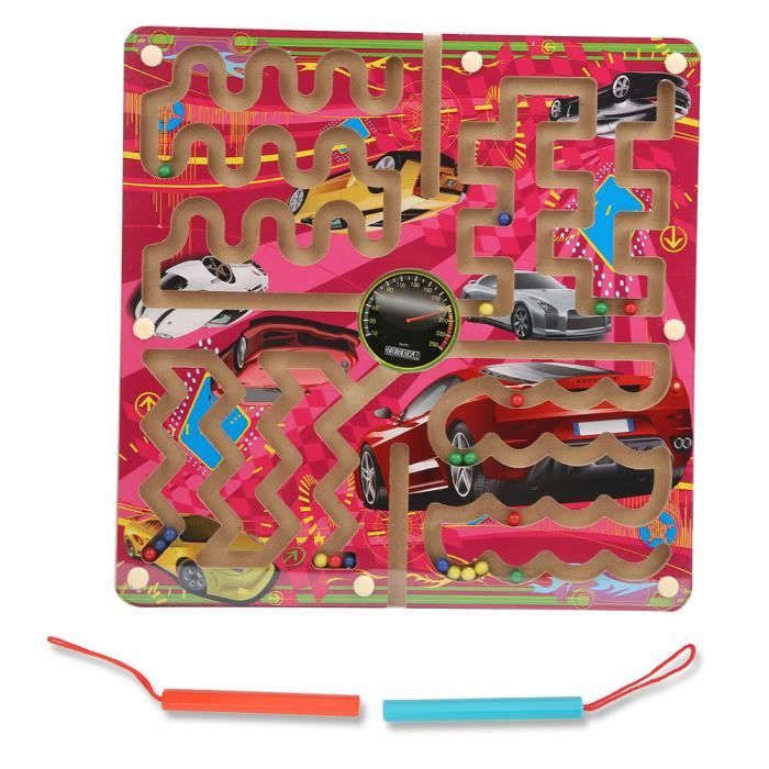 Nene Toys Jouet Labyrinthe Magnétique En Bois - Montessori Couleurs