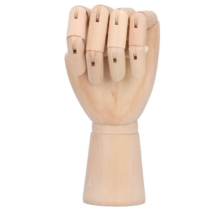 Modèle De Main En Bois Articulée Yefun - 7 Inches, Gauche Ou Droite - Pour Dessin Et Sculpture