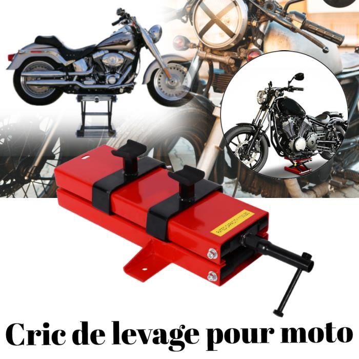 Cric Moto Élévateur VIVOHOME 500kg à Ciseaux - Avec Chariot Et Manivelle Pour Garage