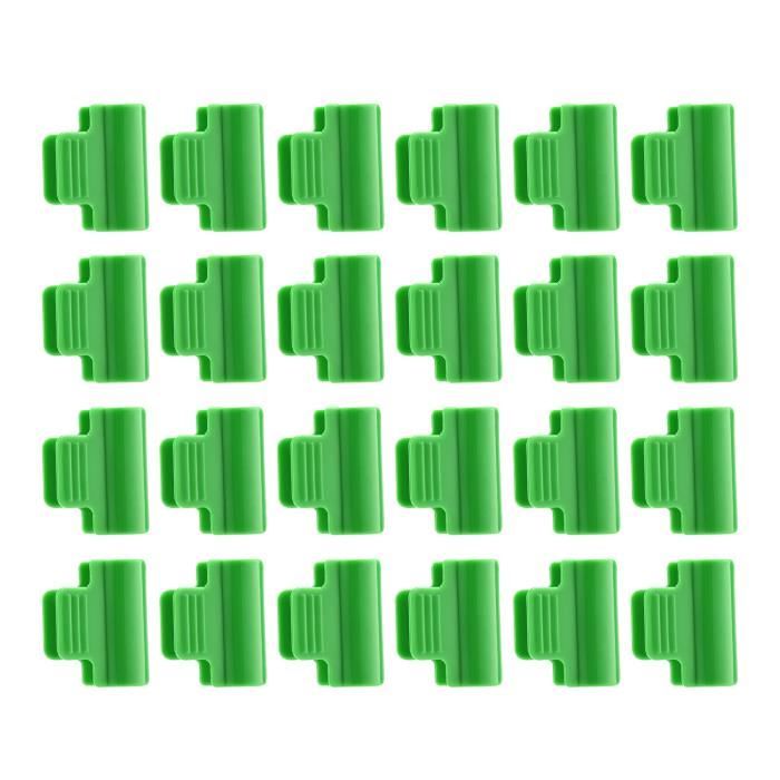 RASENWERK® - 25 Clips innovants pour serre avec encoche - Supports robustes pour plantes - Accessoires pour serre - Compatibles avec les marques Zelsius, Palram, Deuba, etc. - Made in Germany