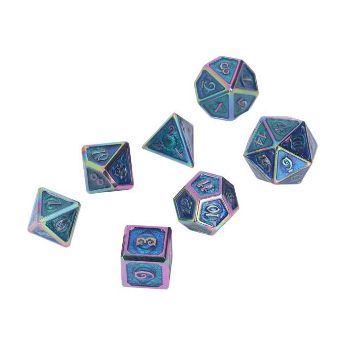 Set de 7 dés multifaces Ours polaire gamegenic pour jeux RPG