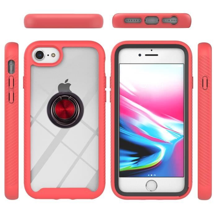 Coque IPhone 8/7/SE UNBREAKcable - TPU Antichoc - Anti-Traces - Noir Mat - Protection Écran & Photo