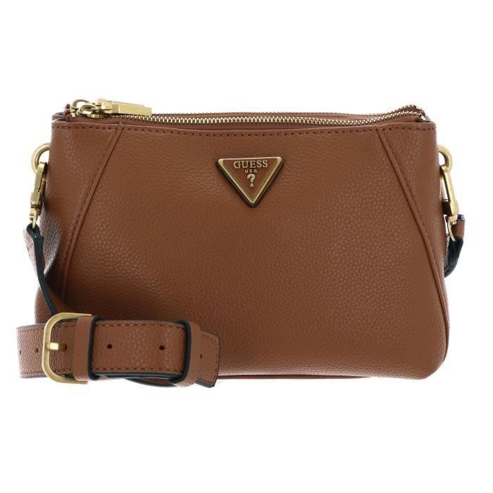 GUESS Laryn Large Hobo Double Zip Cognac [249295] - sac à épaule bandoulière sacoche