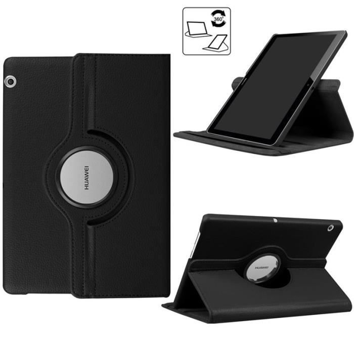 Housse Huawei T3 10 9.6 360 Rotation avec Stand de Tablette Protection Coque pour Huawei MediaPad T3 10 Noir Cdiscount Informatique
