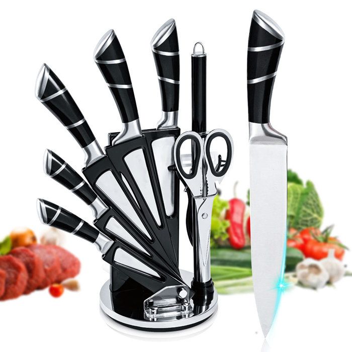 Harry Blackstone Airblade X2 – Set de 10 Couteaux de cuisine