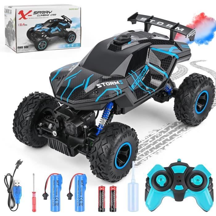 Voiture Telecommandee Tout Terrain 4WD RC Voiture 2 4 GHz Radio telecommande Jouets Cadeau pour 6 a 13 ans Garcons et Cdiscount Jeux Jouets